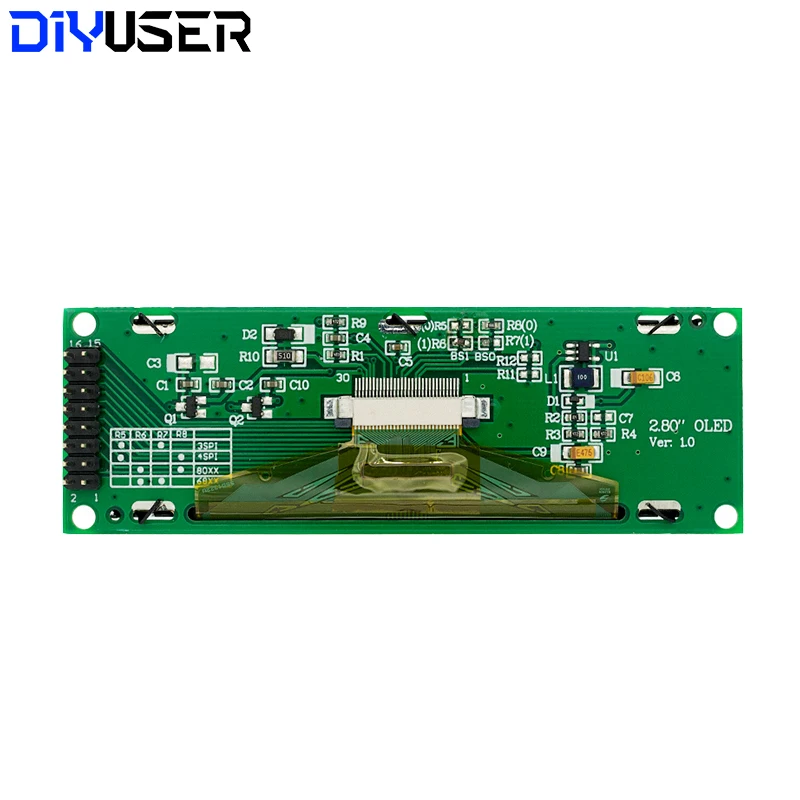 NEW OLED Display 2.8" 256*64 25664 Dots Graphic LCD Module Display Screen LCM Screen SSD1322 Controller Support SPI