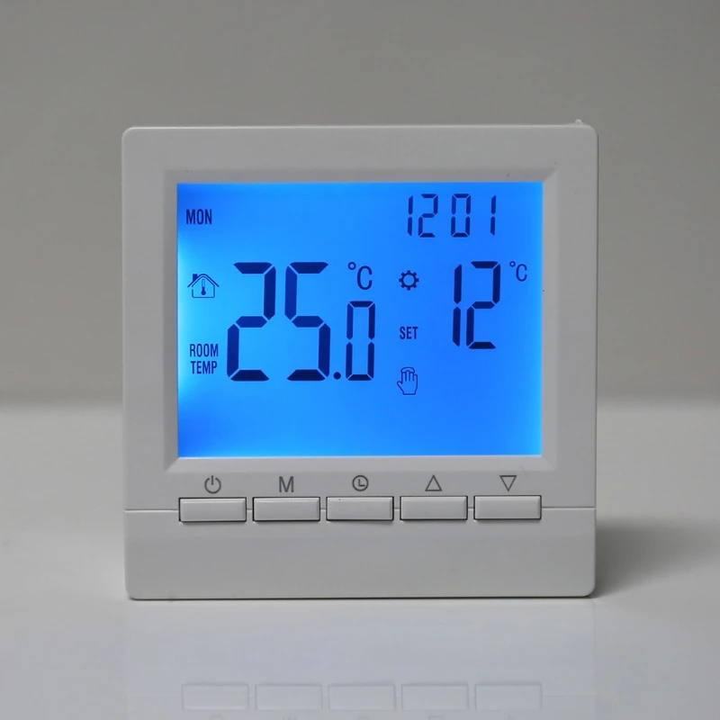 Termostato de caldera de Gas LCD 3A, controlador de temperatura de calefacción programable semanal, 86x86mm, ME83