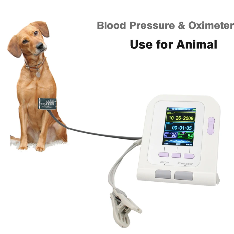 CONTAC08A Animal Blood Pressure Monitor, Digital Blood Pressure Monitor, Pet Blood Pressure Monitor for cats and Dogs SpO2 cuff