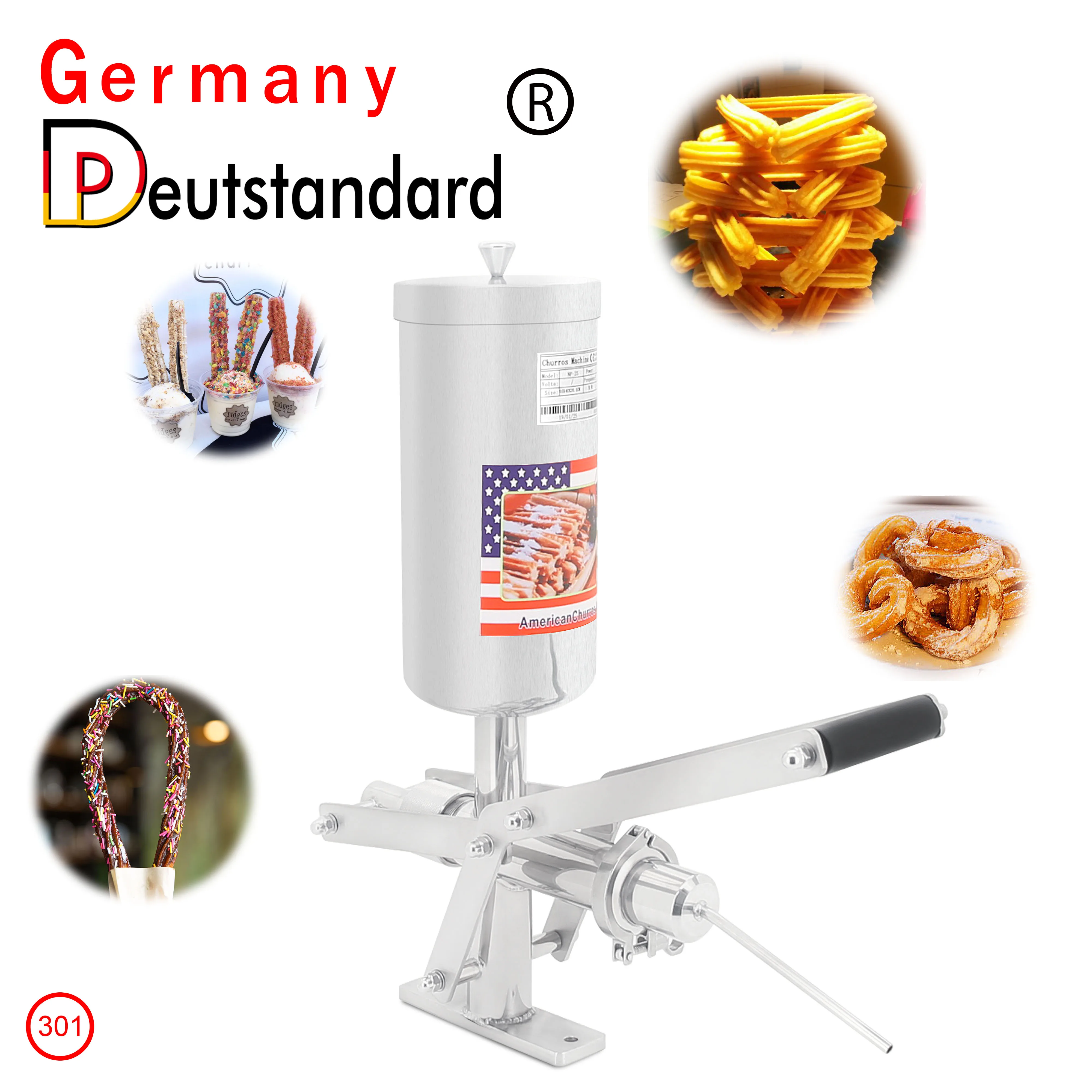 

5L Capacity Spanish Churro Filling Machine Churro Fruit Pulper Jam Filling Machine Jam Injector Cream Filler with High Quality