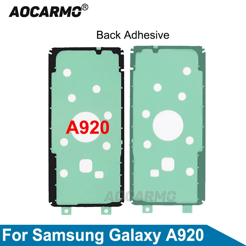 Aocarmo For Samsung Galaxy A920 Back Cover Adhesive Sticker Glue Replacement Parts