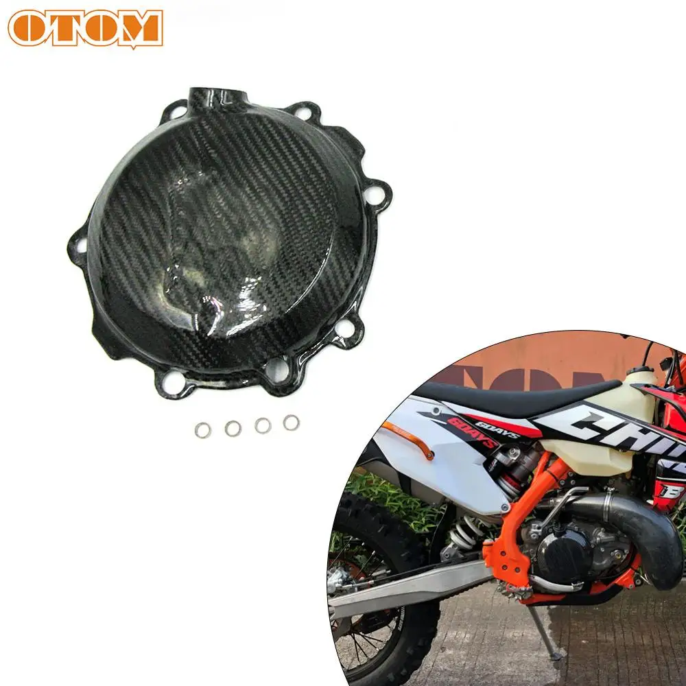 

OTOM Motorcycle Black Clutch Case Cover Guard Protector For HUSQVARNA TC250 TE250 TE300 TX300 Dirt Bike Motocross Accessories