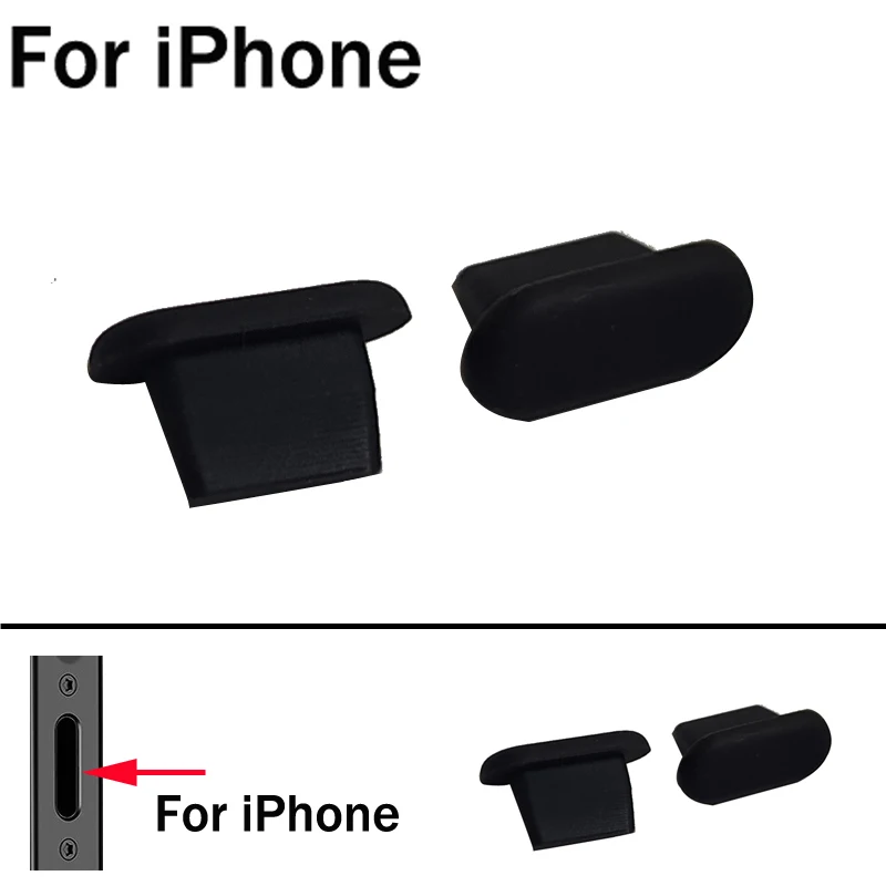 10-500 قطعة سيليكون مقاومة للاهتراء الهاتف سماعة حالة قرص الغبار المقابس ل فون 5S 6 8P فون 11 12 الموالية AirPods سماعة