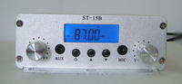 ST-15BV2 Rf fm 15w stereo transmitter  87-108MHZ only host TNC/BNC Frequency modulation broadcast transmitter