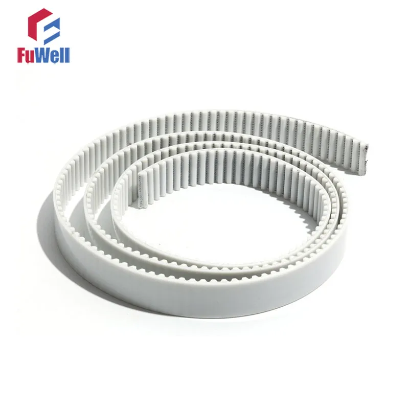 

S5M Type Opened Polyurethane Timing Belt 15/20/25mm Width 5mm Teeth Pitch Synchronous Belts White PU Transmission Belt