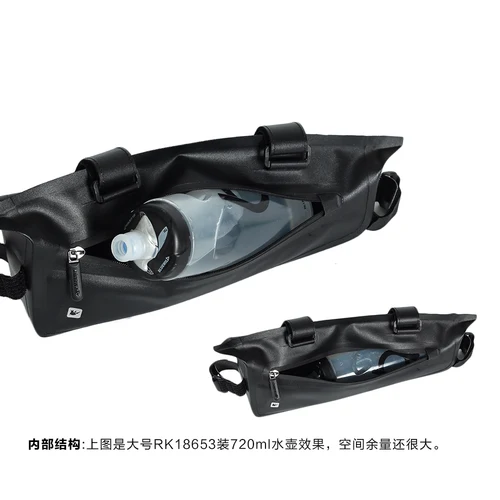 Imagen 2 del producto Rhinowalk-bolsa triangular impermeable para bicicleta, bolsa de tubo frontal para bicicleta, bolsa de embalaje para batería, accesorios para ciclismo, 2,8 l