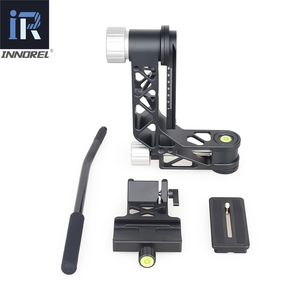 Imagem -06 - Professional Gimbal Câmera Tripé Cabeça Monopé 360 Panorâmica Lente Pesada Bird-vering com Arca-swiss qr Plate Ch6