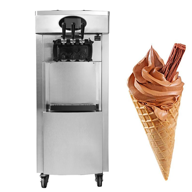 High Quality Floor Type Ice Cream Machine Commercial Soft Ice Cream Machine 2100W Ice Cream Making Machine