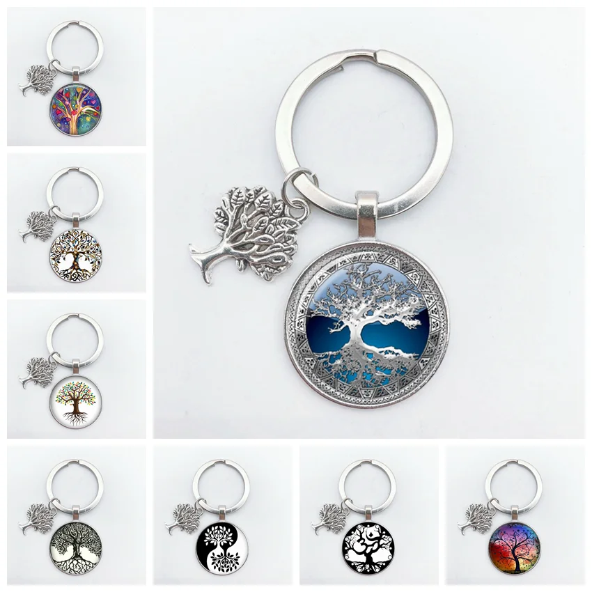 

2020 FashionTree of Life KeyChain Vintage Handmade Art Key Chain Key Rings Party Gift Tree of Life Jewelry