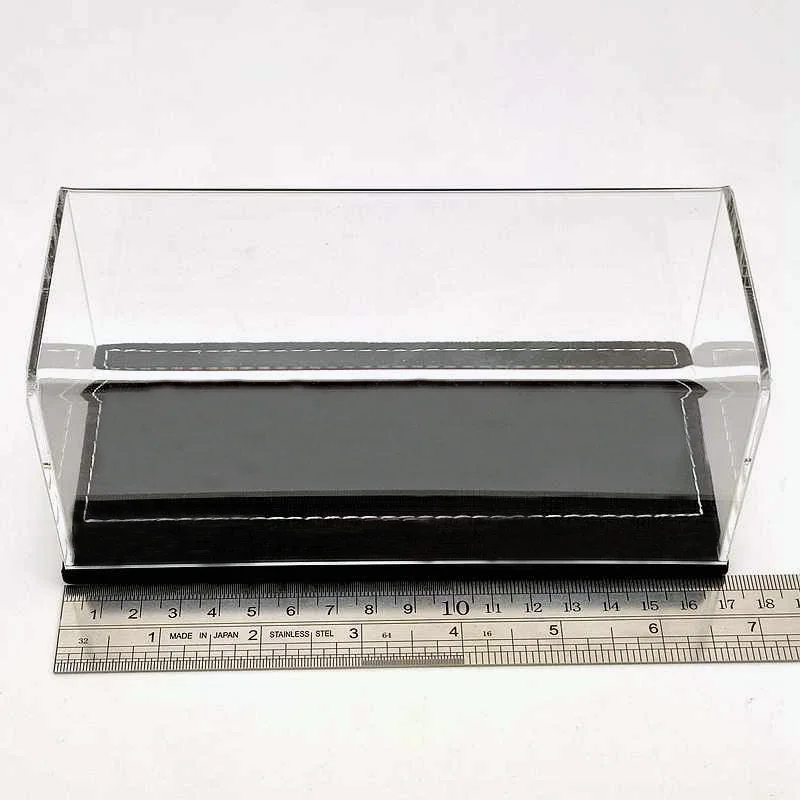 1:43 Thicken Acrylic Case Models Car Thicken Display Box Transparent Dustproof Black Flannel Bottom 17CM