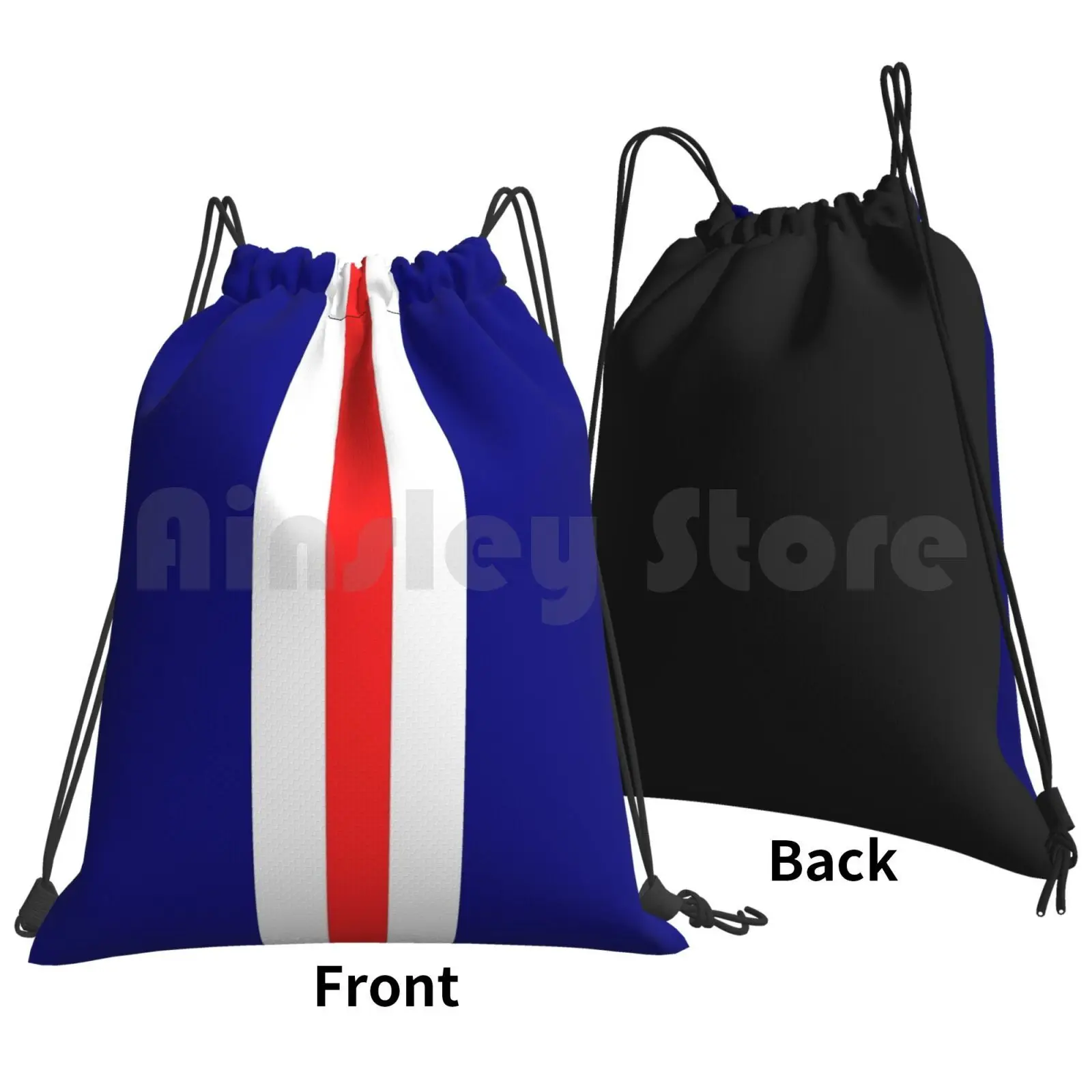 Glasgow Rangers Colours Backpack Drawstring Bags Gym Bag Waterproof Glasgow Football Rangers Soccer Scotland Gers Colours