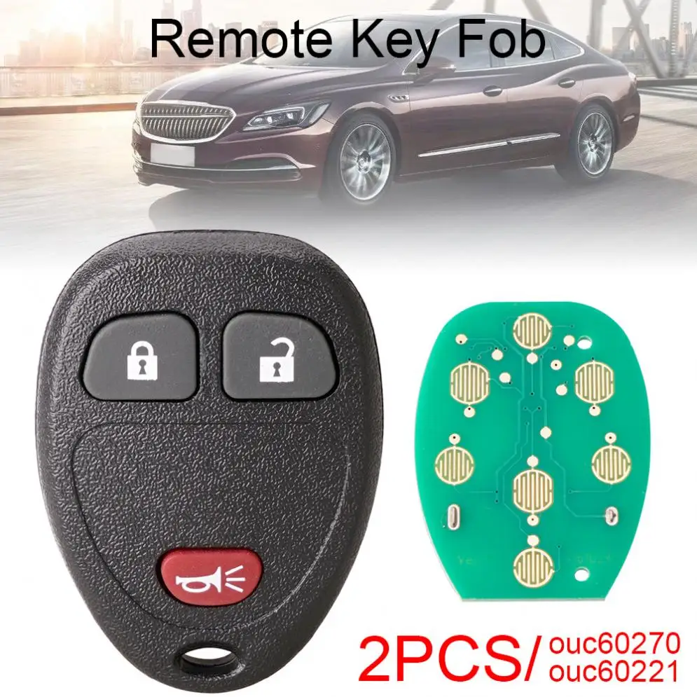 

2pcs Car Remote Key Fob OUC60270/OUC60221 Fit for Chevy Silverado Traverse Equinox Avalanche/Saturn Outlook Vue