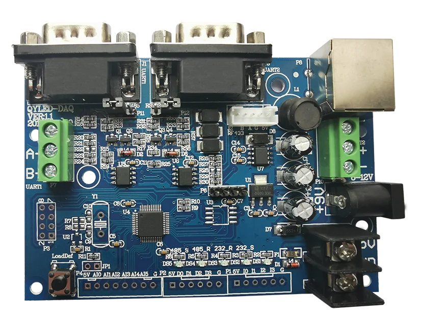 

4-20ma current analog quantity environmental protection 212 MODBUS LED control card protocol conversion board (Q7 type)100x50cm