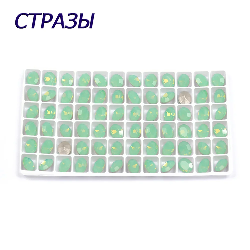 CTPA3bI Pacific Opal Crystal Stones With Claw Rhinestones Strass Diamond Metal Base Buckle For Clothes Women Jeans Decorating