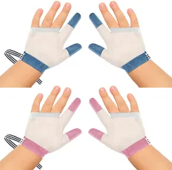 Wecute-Gants anti-manger pour nouveau-né, 15 mois à 3 ans, orthèse à main, gants à deux doigts, ultra légers et ultra-fins