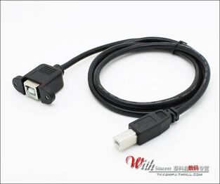 USB-B port extension line of print can be fixed with screw holes print USB extension cable 50cm for female