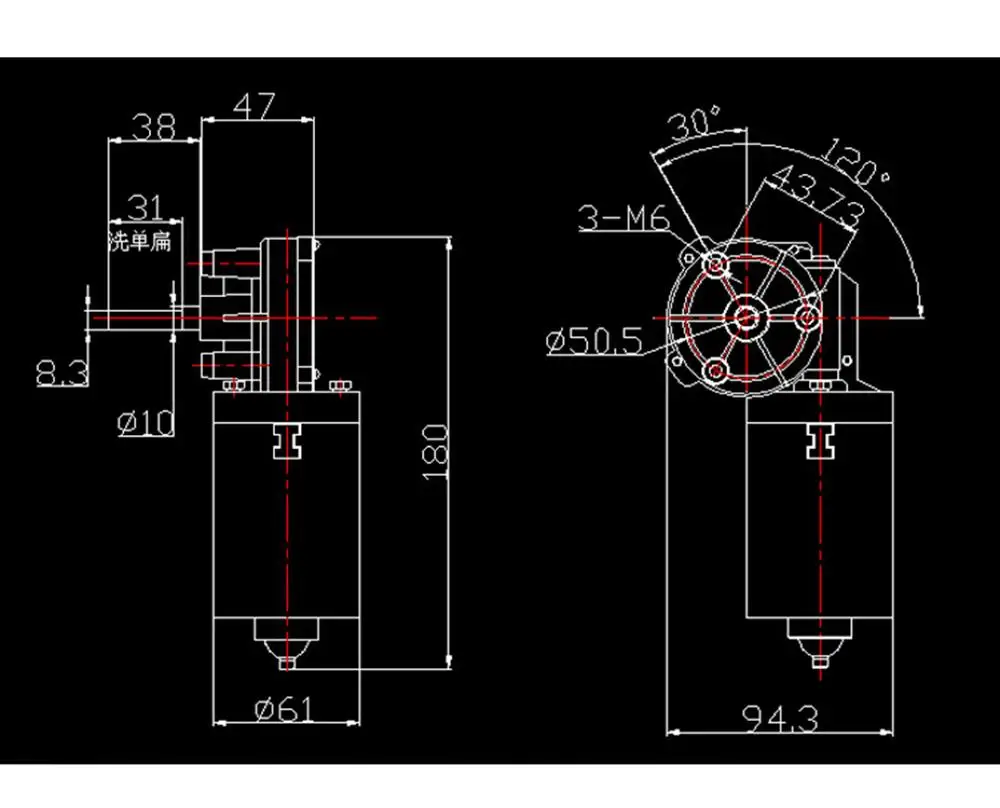 DC12V/24V 60W Worm Gearbox Motor 90-360rpm Garage Door Rolling Gate High Torque Reducing Motor