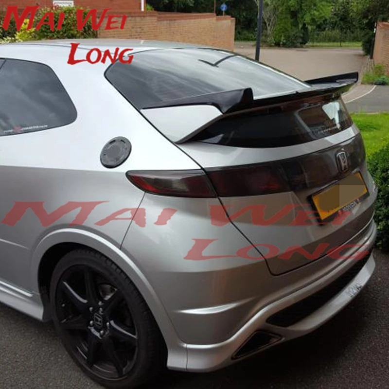 Voor Civic FN2 2007-2011 Typer R Seeker Spoiler Carbon Fiber Glas Kofferbak Vleugel Lip FN2 Staart Decoratie spoiler Wing Racing