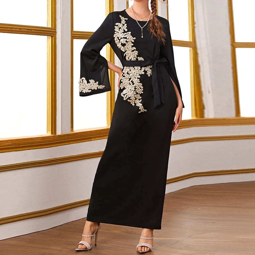 Eid Mubarak Abaya Dubai Turkey Muslim Hijab Dress Kaftan Islam Clothing Abayas Dresses For Women Robe Musulman Femme Vestidos