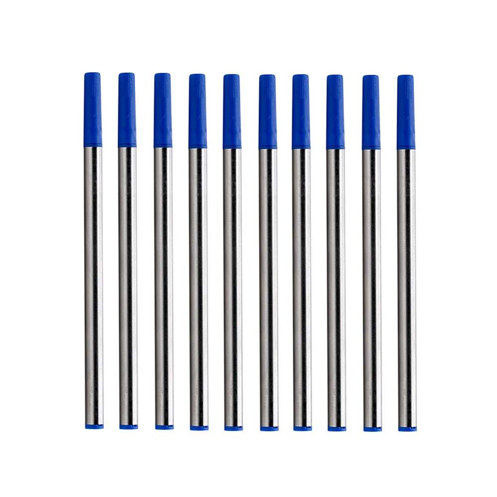 

10Pcs High Quality Replaceable Ballpoint Pen Refill Blue Black Signature RollerBall Pen Refills Stationery Office Supplies