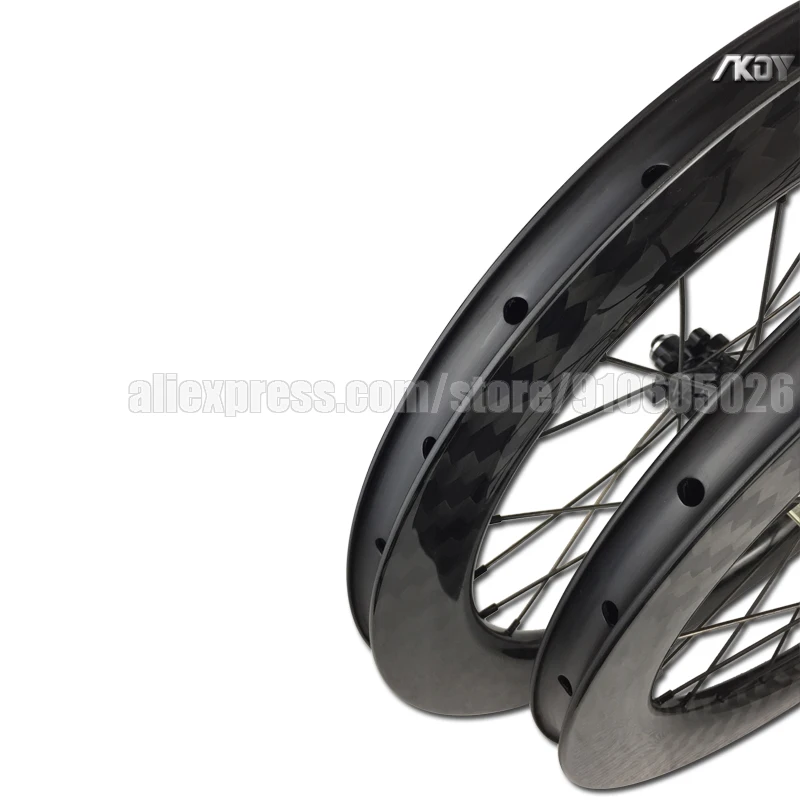 Smooth Lightweight 20 Inch Folding Bike Wheels 406 Carbon Wheelset Disc Brake/V Brake 10/11s 6-Pawl Carbon Wheels 20\