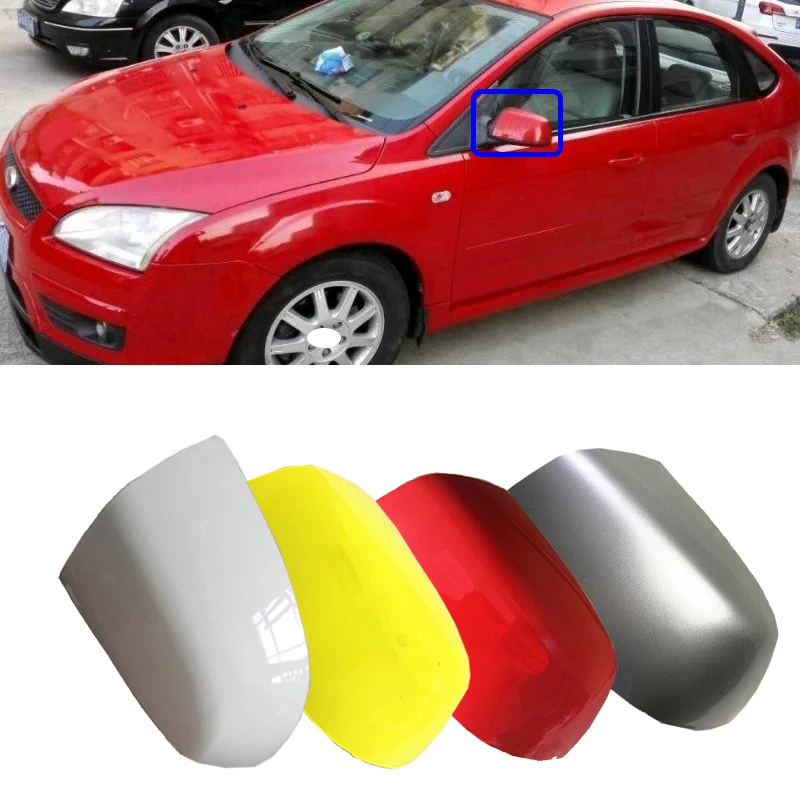 Roavia For Ford Focus 2005 2006 Car Rearview Wing Mirror Cover Rear View Mirror Cap Rearview Mirror Cover Housing Case Shell