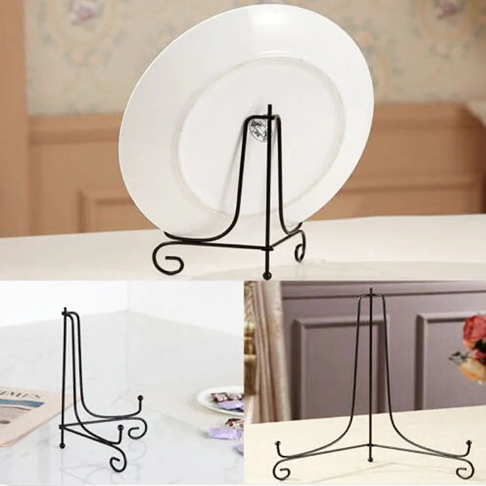 Bowl Plate Display Stand Iron Bracket Support Holder for Bowl Plate Art Photo Picture Frame Home Decor Tools 4