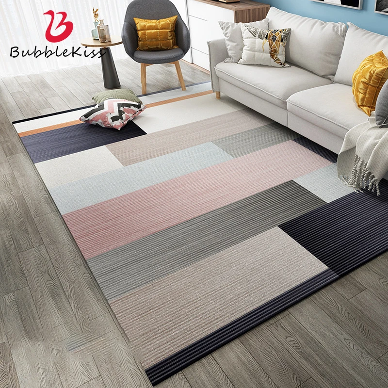 

Bubble Kiss Area Rug Thick Carpet Colorful Geometric Home Decor Carpet Modern Style Living Room Decoration Polyester Bedroom Rug