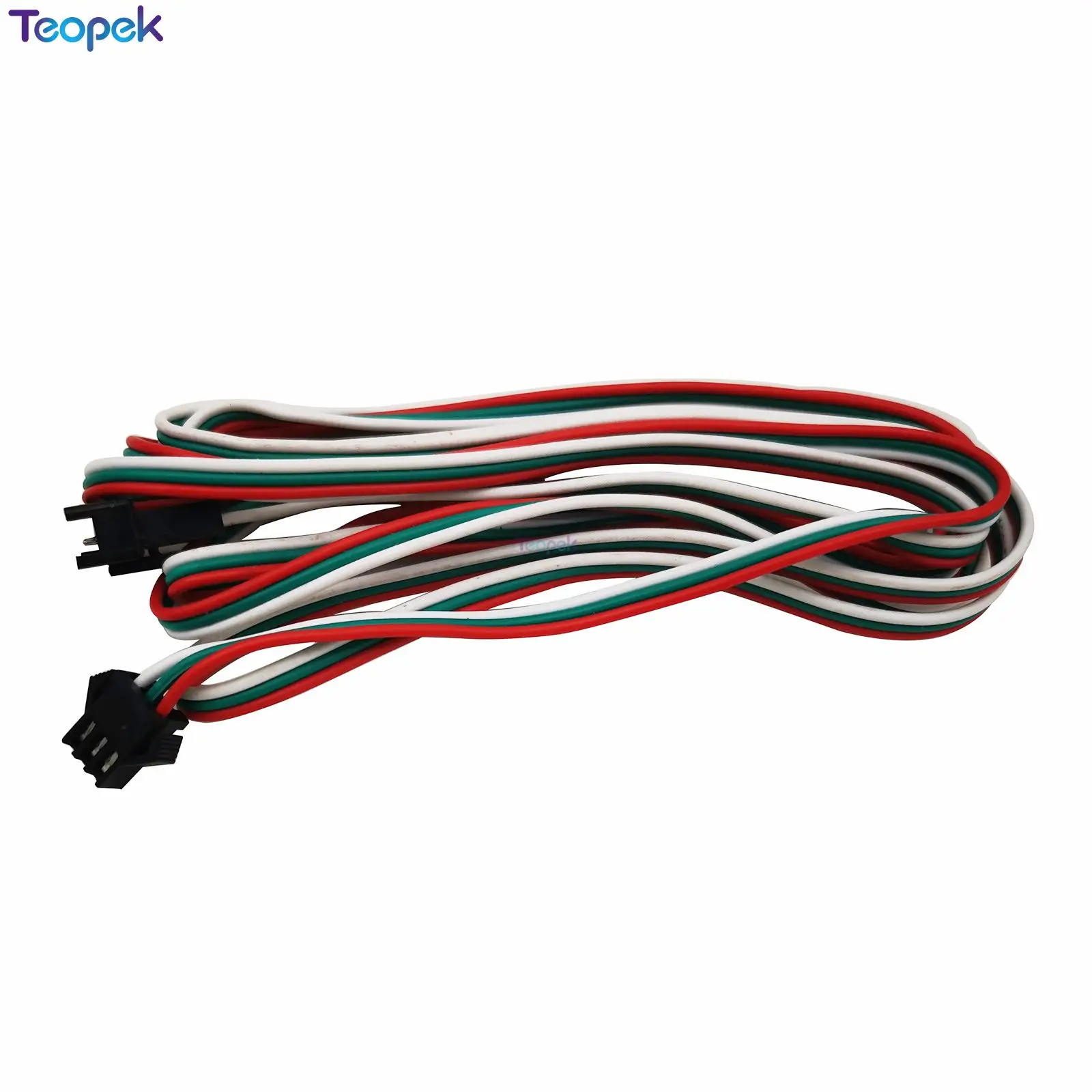 5pcs 50CM 1M 2M 5M 2Pin 3Pin 4pin Extension Cable 22AWG JST SM Plug Male To Female Wire Connector Cable