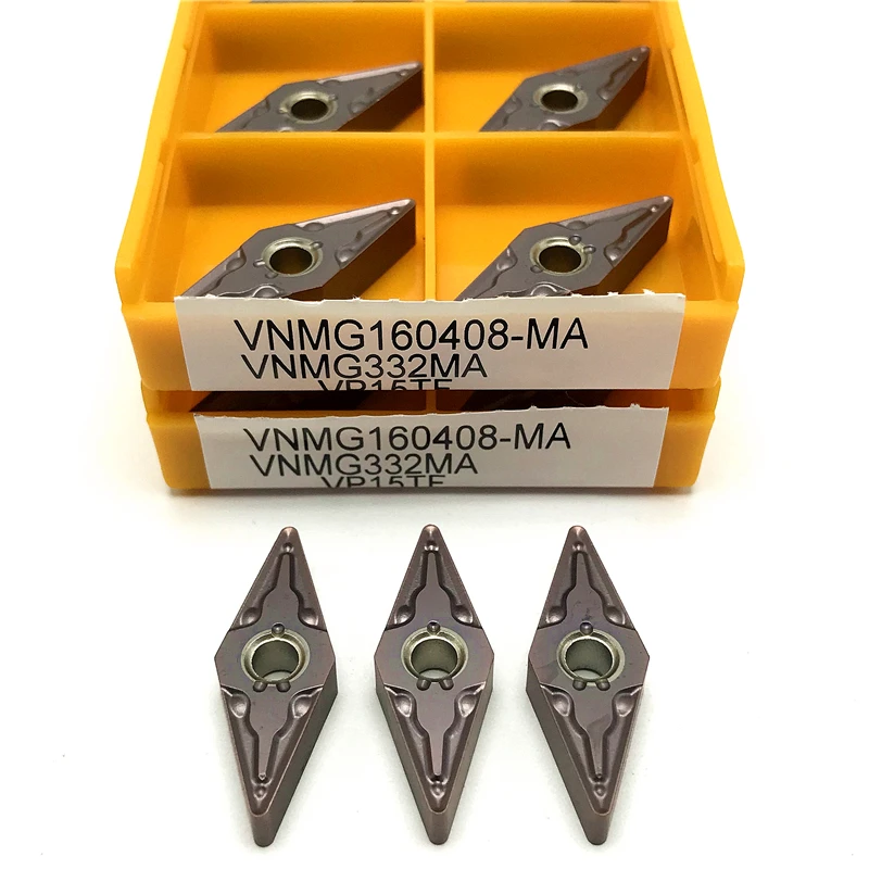 VNMG160404 VNMG160408 MA External Turning Tools Carbide Insert Cutting Tool Metal Lathe Tools CNC Turning Insert Factory Sales