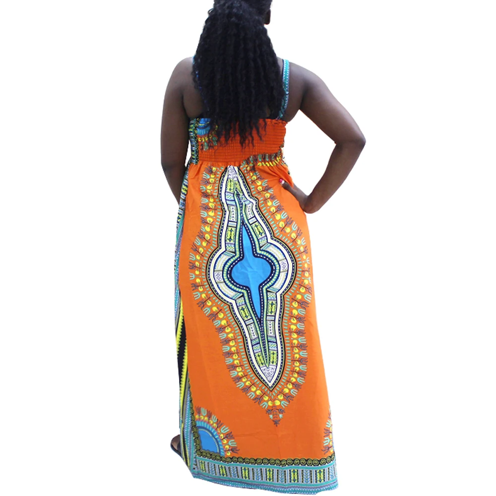 Mode Spaghetti Band Vrouwen Zomer Sexy Jurk Boho Stijl Mouwloze Elastische Taille Vrouwelijke Dashiki V-hals Party Beach Jurken