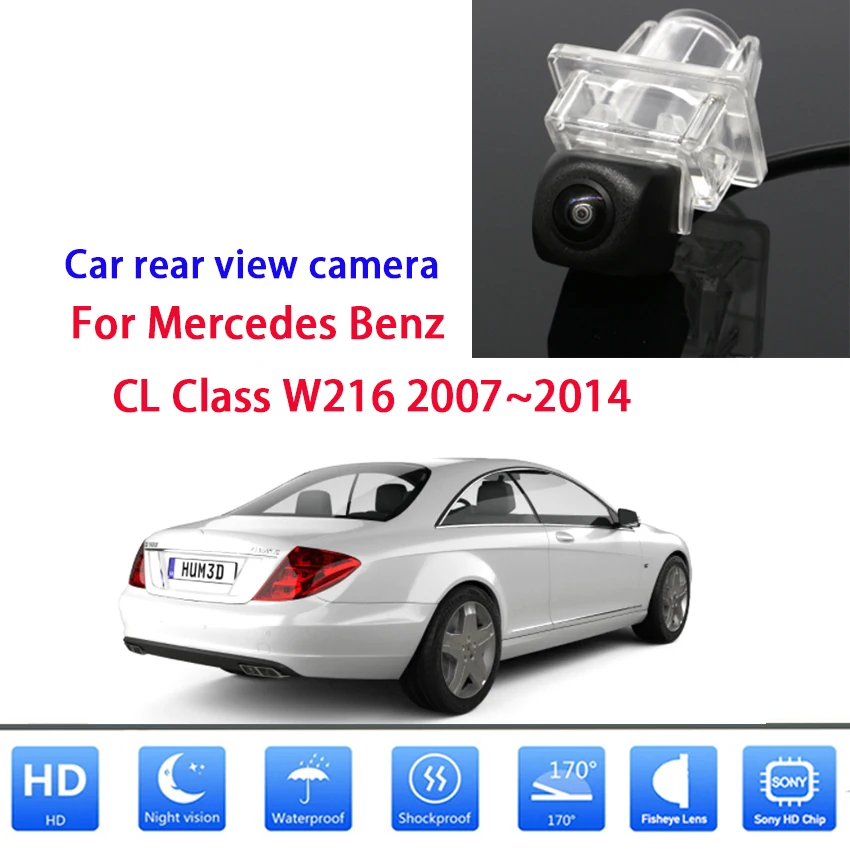 Car CCD Night Vision Backup Rear View Camera Waterproof Parking Assistance For Mercedes Benz CL Class W216 2007~2012 2013 2014