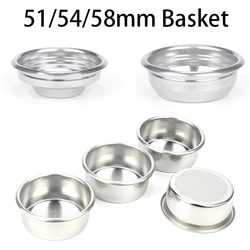 51/54/58mm Filter 1/2/4Cups Replacement Filter Basket for Coffee Bottomless Portafilter Espresso Machine Parts