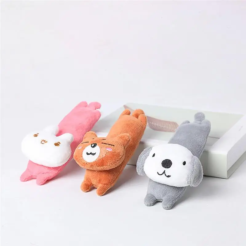 1pc Bite Resistant Catnip Toy Creative Lovely Rabbit Bear Dog Shape Pet Plush Toy Cat Chewing Toys Pet Supplies Cat Favors