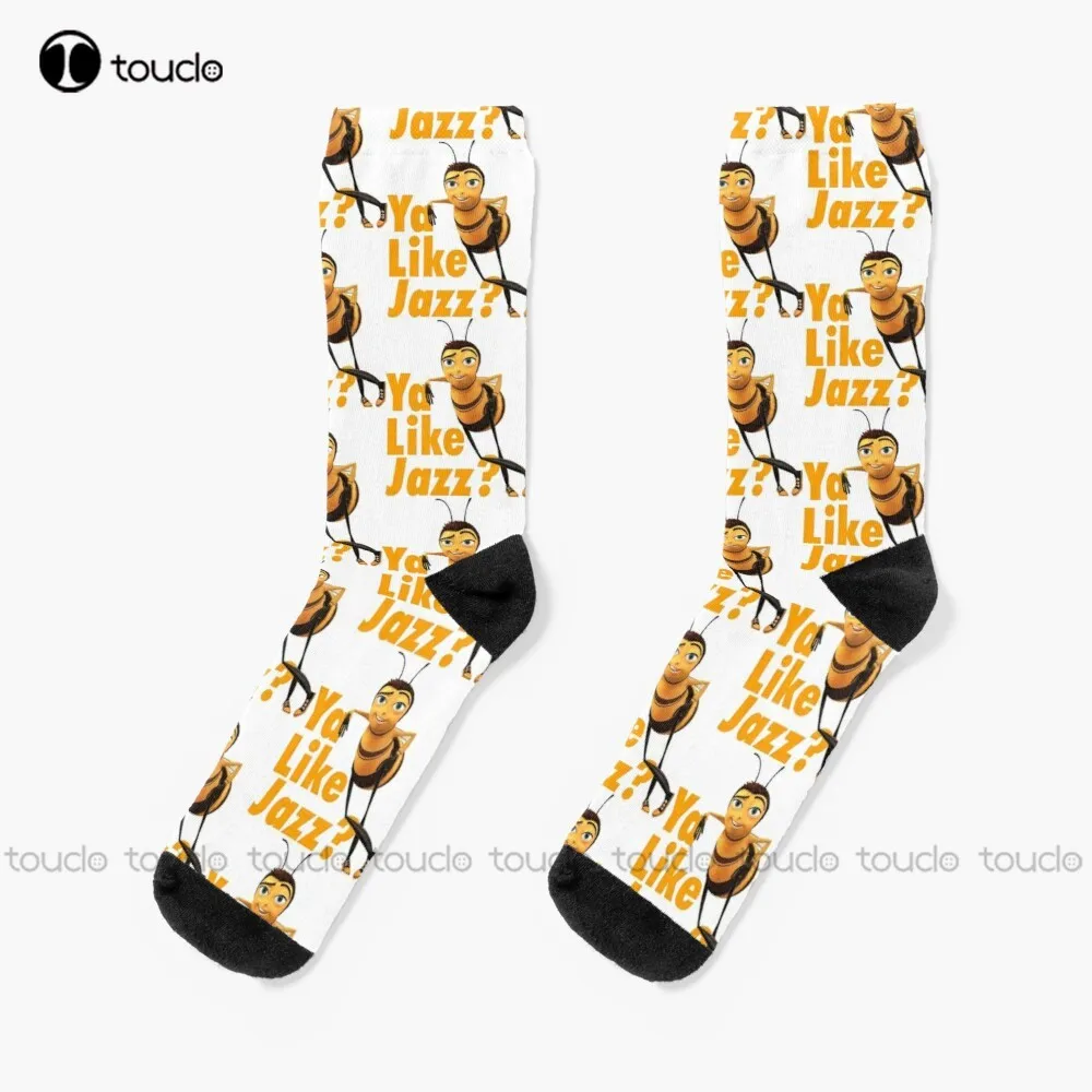 

Ya Like Jazz Bee Movie Socks Womens Hiking Socks Christmas New Year Thanksgiving Day Gift Unisex Adult Teen Youth Socks Custom