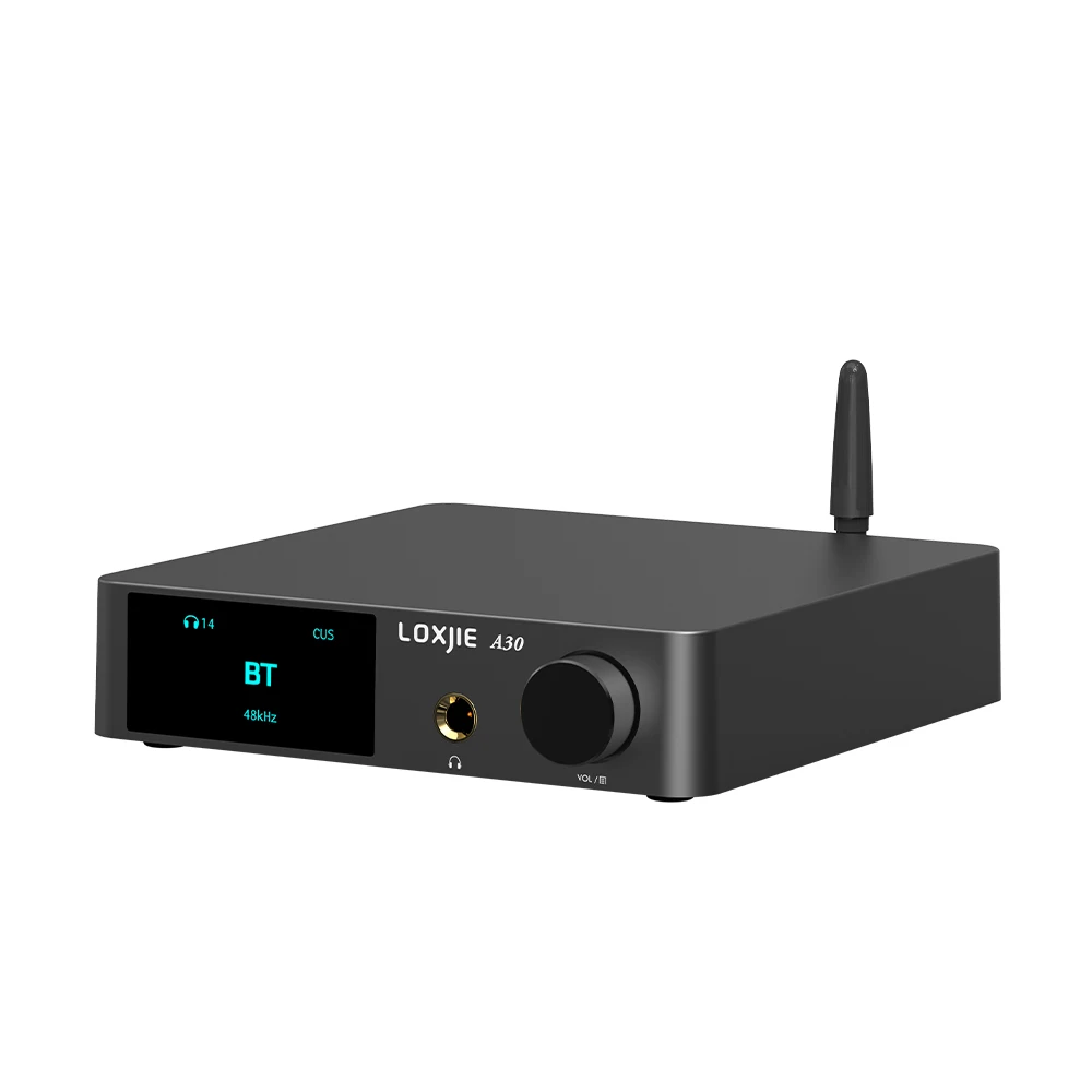 LOXJIE A30 Desktop Stereo Audio Power Amplifier & Headphone Amp Support APTX Bluetooth 5.0 ESS DAC Chip With Remote Control