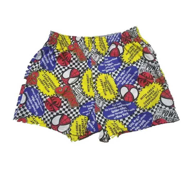 Pantalones cortos de algodón para hombre, ropa interior tejida para dormir, Verano