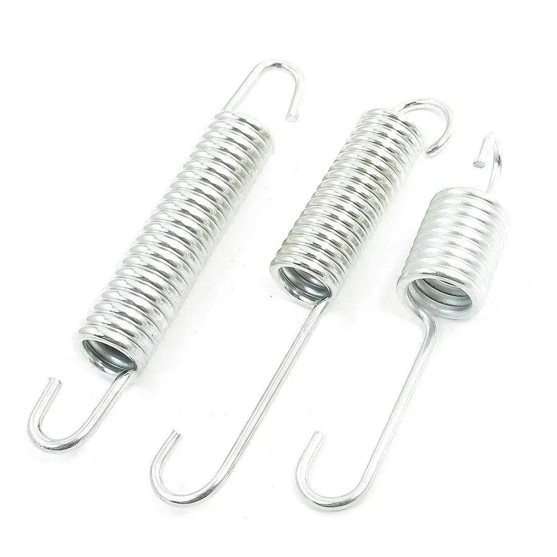 X Autohaux 3 in 1 Ring Metal Motorcycle Kickstand Spring Silver Tone  Stand Spring 3/6pcs For Motorcycle Replacement Accessories