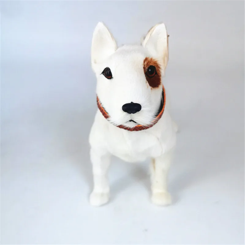 Simulation Bullterrier Dog Animal 23cm Bulldog Bull Terrier