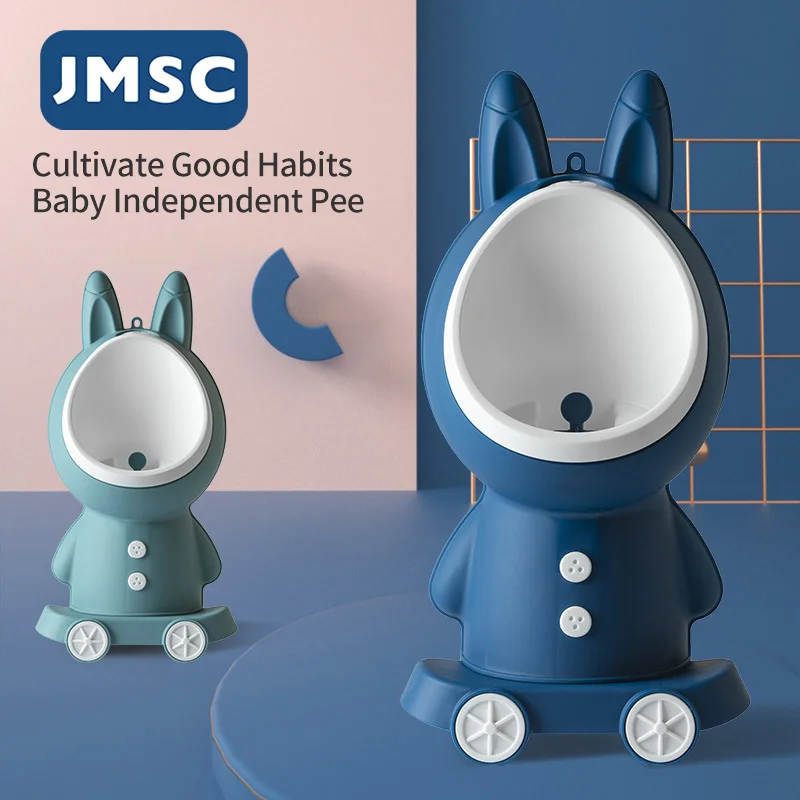 

JMSC Rabbit Baby Potty Toilet Stand Vertical Urinal Kids Training Boy Pee Bathroom Wall-Mounted Travel Toddler Split Portable