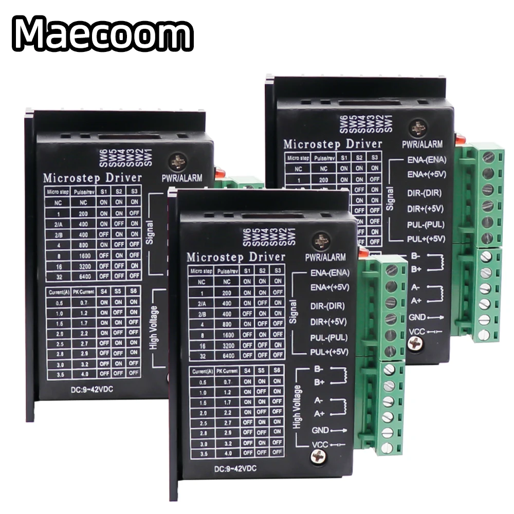 TB6600 stepper motor driver Nema 23 Nema 34 42/57/86 Nema17 32 segments 4.0A 42VDC cnc Engraving machine wood router mini lathe