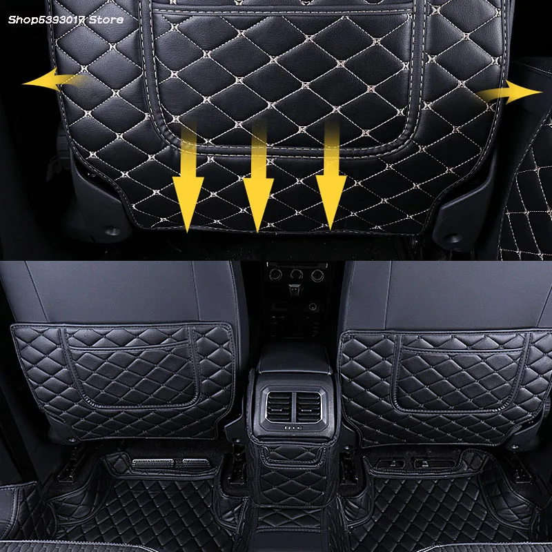 Car Seat Back Anti-kick Mat Anti-Dirty Protector Cover Waterproof Pads For VW Tiguan MK2 2017 2018 2019 2020 2021