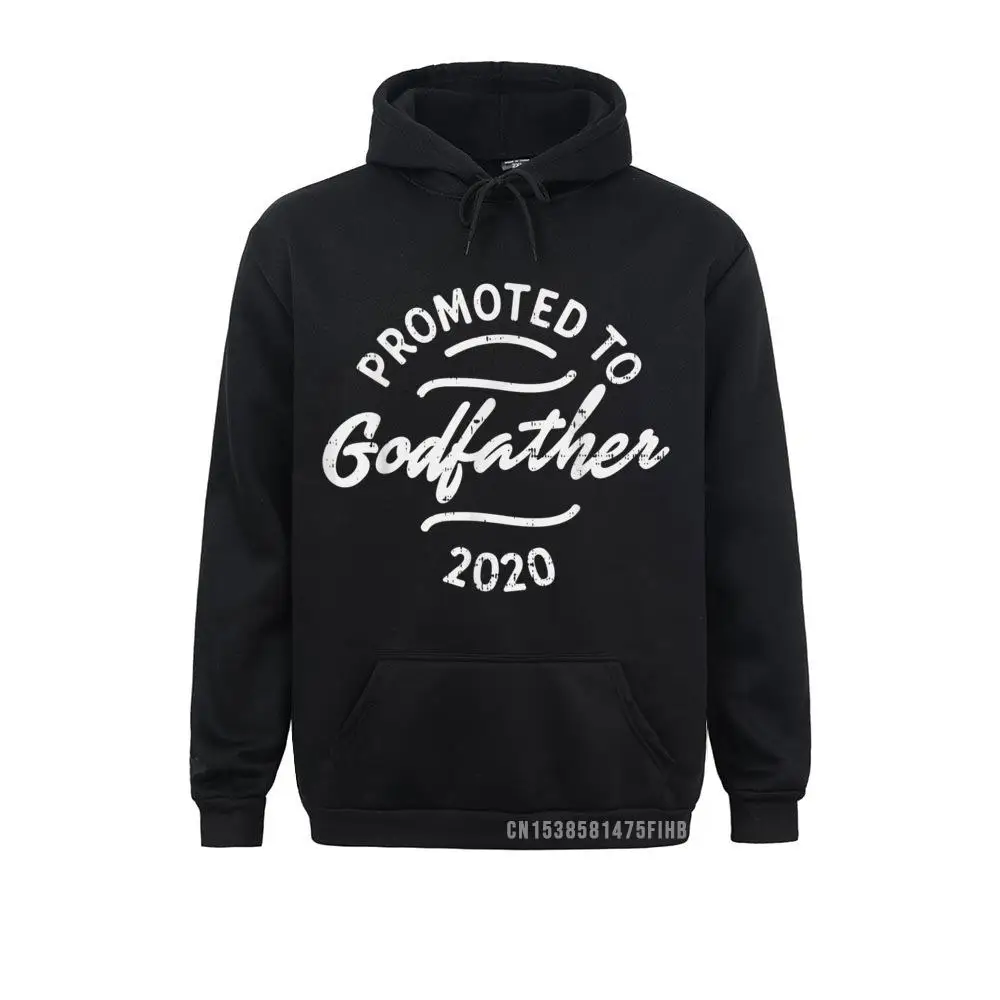 Mens Promoted To Godfather 2020 Family Pregnancy Reveal Men Gift Hoodie Sweatshirts Hoodies High Street For Men /Fall