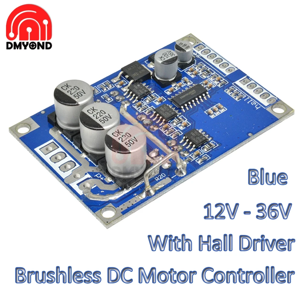 

DC 12V-36V 500W PWM DC Brushless Motor Speed Controller w Hall Motor Balancing Automotive Balanced BLDC Car Driver Control Board