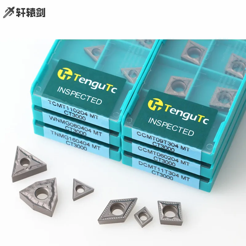 10 Chiếc TCMT110204 TCMT110208 MT CT3000 Nội Bộ Biến Sert Cấp Carbide Gốm Kim Loại Dụng Cụ
