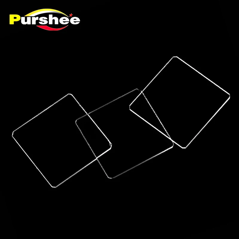 High Transmittance JGS1 Square Quartz Plate High Temperature Resist For Experiment Optical Wafer 20mm And Above Customizable