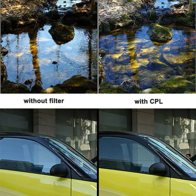 62 67 72 77 82mm CPL Kamera Zirkularpolfilter Objektiv Filter