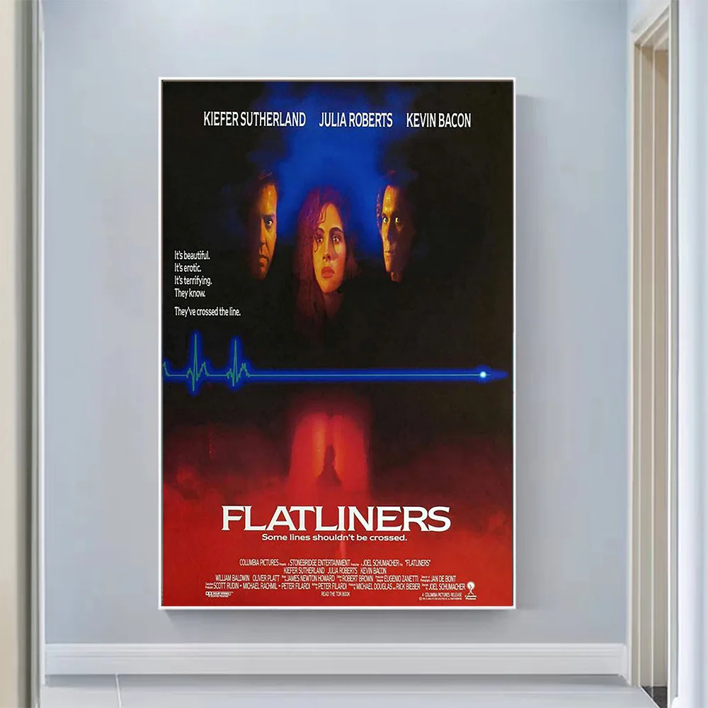 

V0869 flatliner (2) Винтаж, классическое кино ткань HD постер художественный подарок для украшения дома