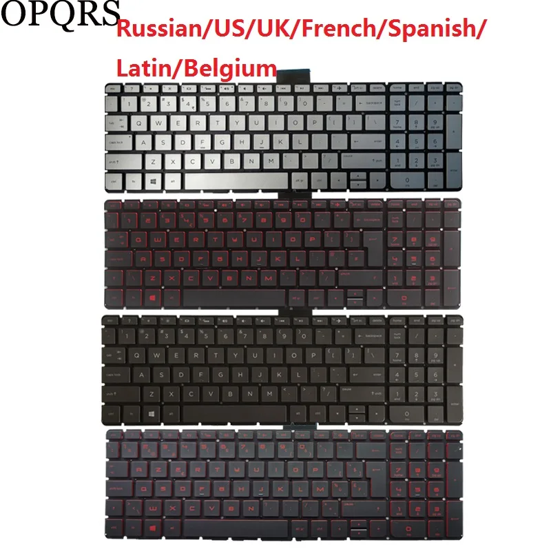 

Russian RU/US/UK/Spanish SP/Latin LA/French FR/Beiglum BE Laptop Keyboard for HP 15-AX 15-AN 15-BK 15-AB 15Z-AB 15-AQ 15T-AQ