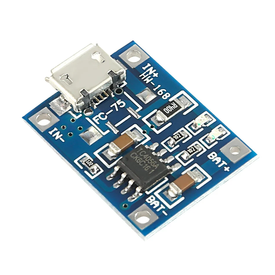 1 Chiếc TP4056 Micro USB 5V 1A Sạc Pin Lithium Mô Đun Bo Mạch Sạc Với Bảo Vệ Kép Chức Năng 1A Li-ion TP4056 18650